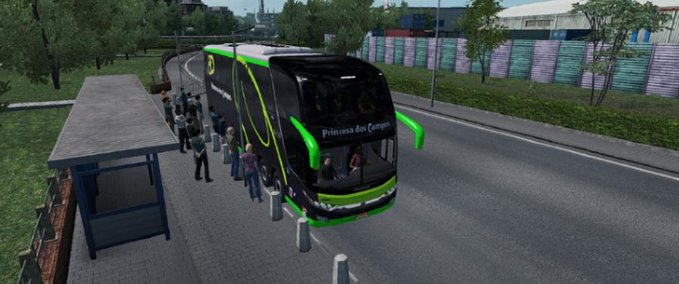 Maps Bushaltestellen von DetBit 1.32 Eurotruck Simulator mod