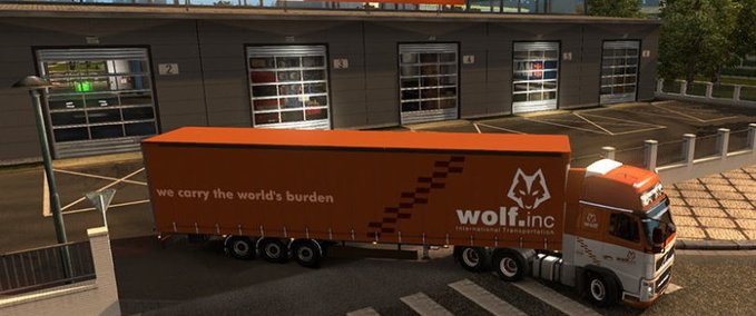 Skins Wolf repaintable Truck and Trailer Skins for 1.32 Eurotruck Simulator mod
