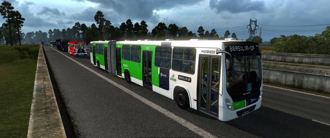 AI SINGLE AND DOUBLE BUSES TO TRAFFIC 1.32.X Eurotruck Simulator mod