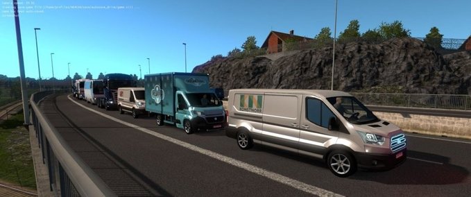 AI Minibusse und Vans im Straßenverkehr 1.32 Eurotruck Simulator mod