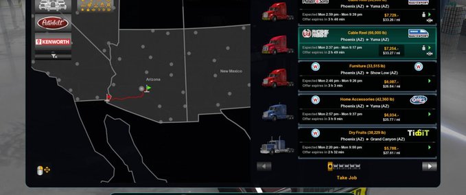 Mods [ATS] REFRESHED MENU ICONS  American Truck Simulator mod