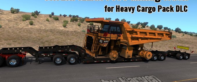 Trailer CATERPILLAR 785C MINING TRUCK FOR HEAVY CARGO PACK DLC American Truck Simulator mod