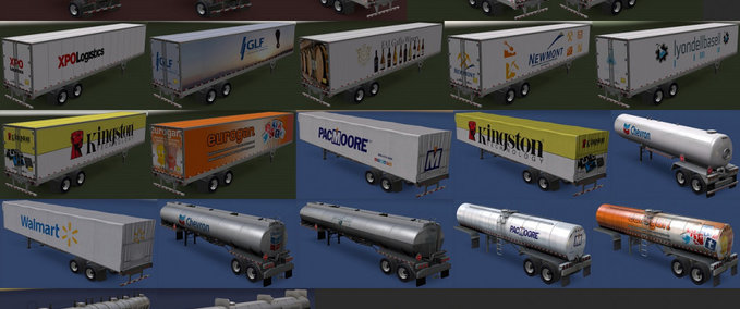 Trailer Realistische Firmen von Maryjm 1.32.x American Truck Simulator mod