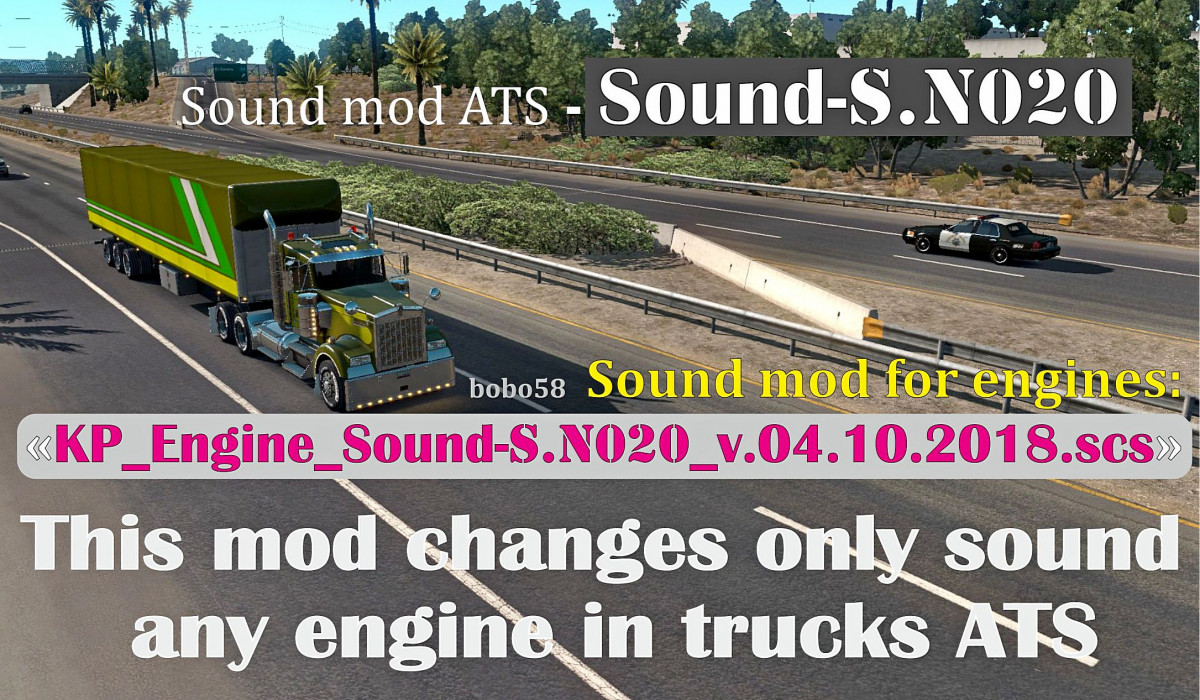 [ATS] Sound Mod for Engines in Trucks (04.10.18) 1.32