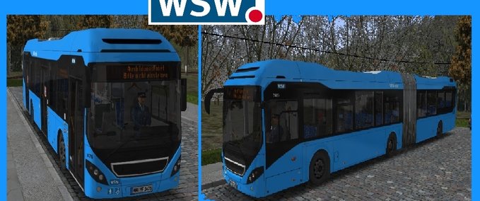 Bus Skins Wuppertal_Repaint_WSW_Volvo7900H OMSI 2 mod