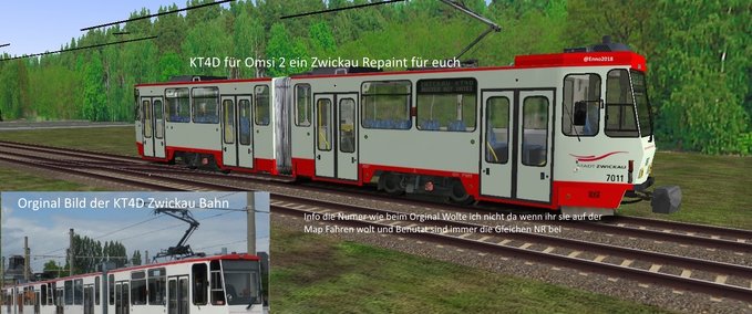 Bus Skins Zwickau-KT4D-Repaint OMSI 2 mod