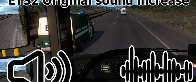 Sound External Sound increase 1.32.x Eurotruck Simulator mod