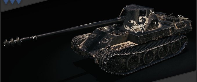 Tank Destroyer Mirukii's Skorpion G Black Remodel World Of Tanks mod