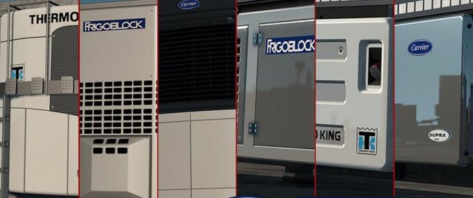 Trailer Reale Kühlerbezeichnungen für SCS Anhänger [1.32.X] Eurotruck Simulator mod