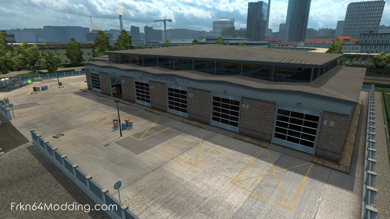TRUCK HEADQUARTERS GARAGE V1.2 BY FRKN64 1.32.X - Thumbnail 1