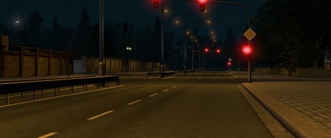 Mods Stadtbeleuchtung von SiSL 1.32.x Eurotruck Simulator mod