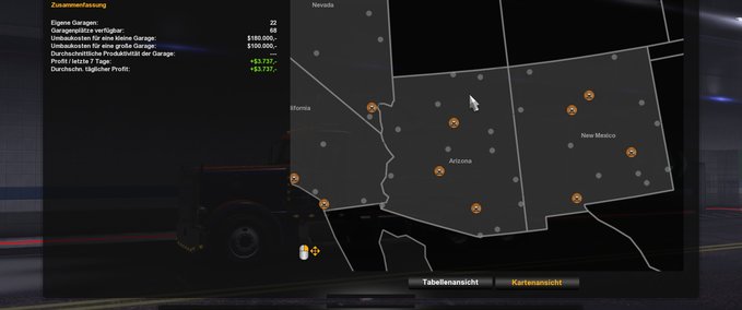 Mods SaveGame - All Garage | 2,6 Millionen $  American Truck Simulator mod