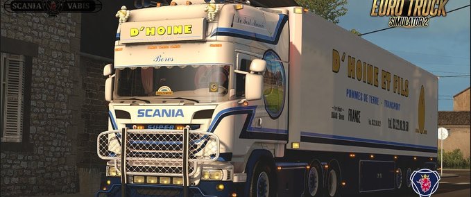 Scania Scania D’Hoine & Anhänger – 1.32.x Eurotruck Simulator mod