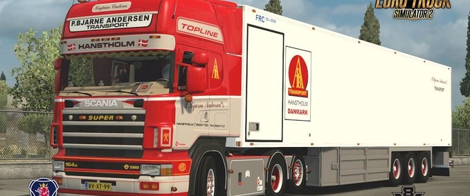 Scania Scania P.Bjarne Andersen & Anhänger – 1.32.x Eurotruck Simulator mod