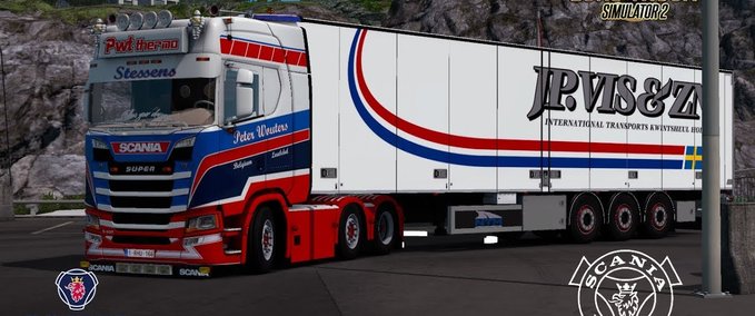 Scania Scania PWT Thermo Stessens & Anhänger – 1.32.x Eurotruck Simulator mod