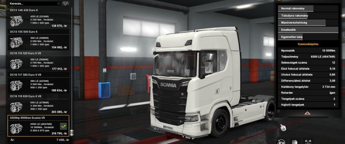 Scania 6500 PS für Scania S 2016 1.32.x Eurotruck Simulator mod