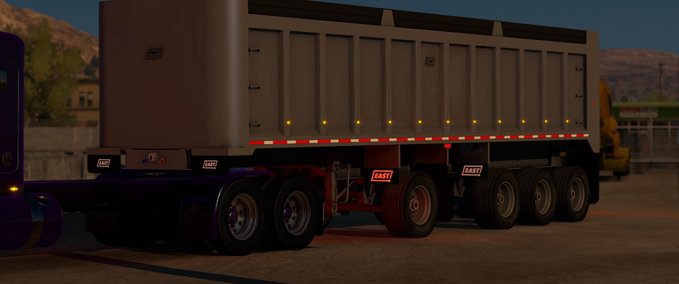 Trailer EAST 4 AXLE DUMP 1.32.X American Truck Simulator mod