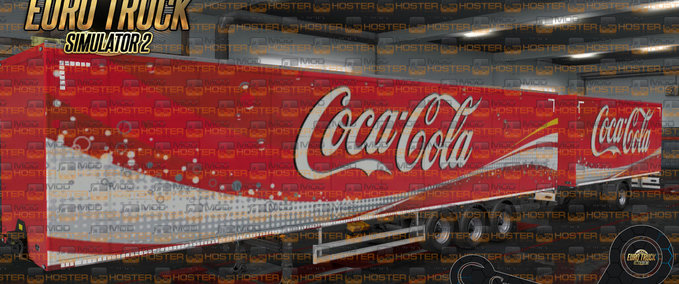 Interieurs Coca-Cola Ownership Trailer Skin Eurotruck Simulator mod