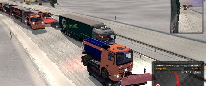 AI KI Winterdienst von Henki73 1.32.x Eurotruck Simulator mod