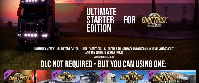 Sonstige Ultimate Starter Edition – ETS2 SaveGame – By: Datex (All DLC(S) supported) Eurotruck Simulator mod