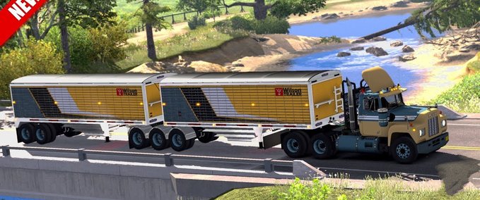 Trailer Wilson Grain Trailer Pinga 1.32.x American Truck Simulator mod