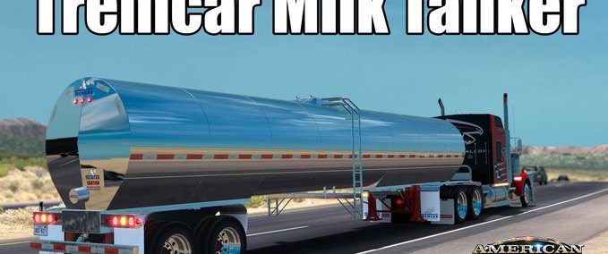 Trailer TREMCAR MILK TANKER 1.32.X American Truck Simulator mod