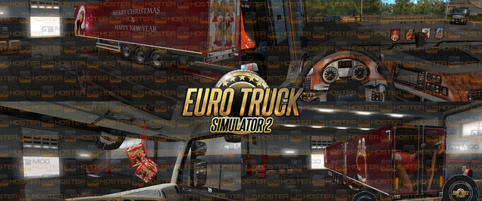Trailer Merry Christmas   Happy New Year 2019 Pack Eurotruck Simulator mod