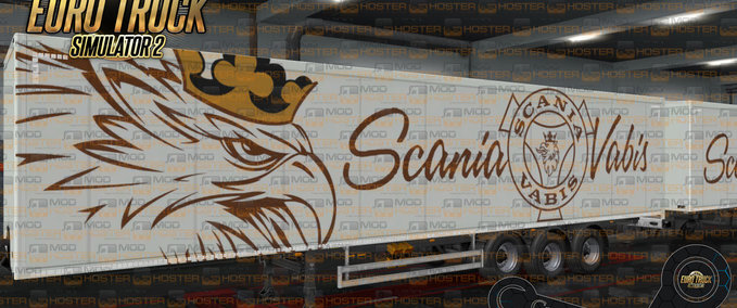 Trailer Scania Vabis Gold Ownership Trailer Skin Eurotruck Simulator mod
