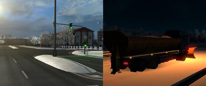 Sonstige Neuer Realistischer Winter Mod 1.32.x Eurotruck Simulator mod