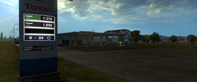 Sonstige Realistische Großtankstellen (1.32.x) Eurotruck Simulator mod