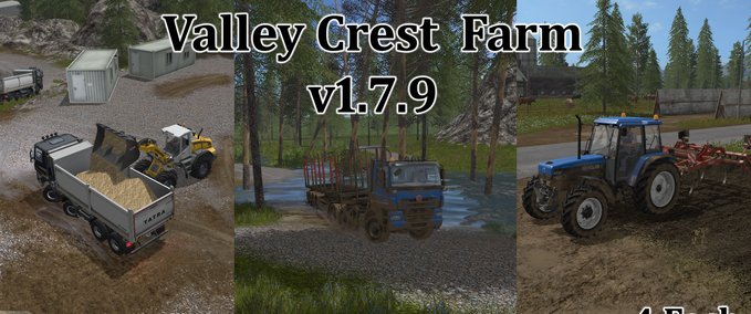 4fach Maps  Valley Crest Farm 4fach Landwirtschafts Simulator mod