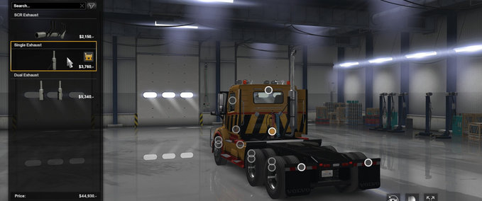 Mods VNL Exhaust Sound American Truck Simulator mod