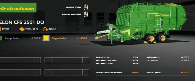 Ladewagen Strautmann Zelon Landwirtschafts Simulator mod