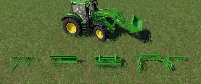 Frontlader John Deere front loader attachments set Landwirtschafts Simulator mod