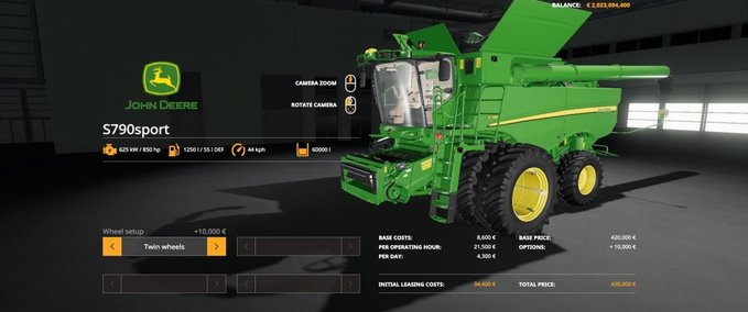 Sonstige Selbstfahrer JOHN DEERE S790 V 1.0 Landwirtschafts Simulator mod