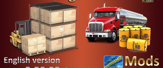 Trailer Cargo Pack v.2.20.00 by Omenman (1.32.x) Eurotruck Simulator mod