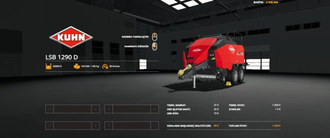 Pressen KuhnLSB1290D Landwirtschafts Simulator mod