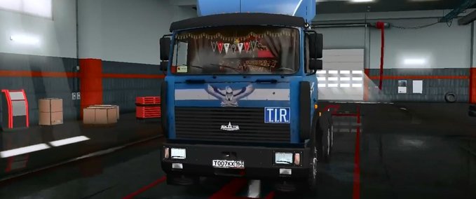 Sonstige MAZ-5432/64229 MIT MAZ-9758 ANHÄNGER VON NIKOLA 1.32 - 1.33 Eurotruck Simulator mod