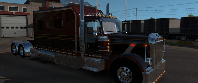 Trucks [ATS] Peterbilt 389 Long Sleeper (upd. 29.11.18) 1.32.x American Truck Simulator mod