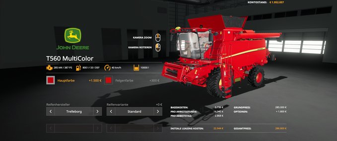John Deere John Deere T560 - MultiColor|30.000l Landwirtschafts Simulator mod