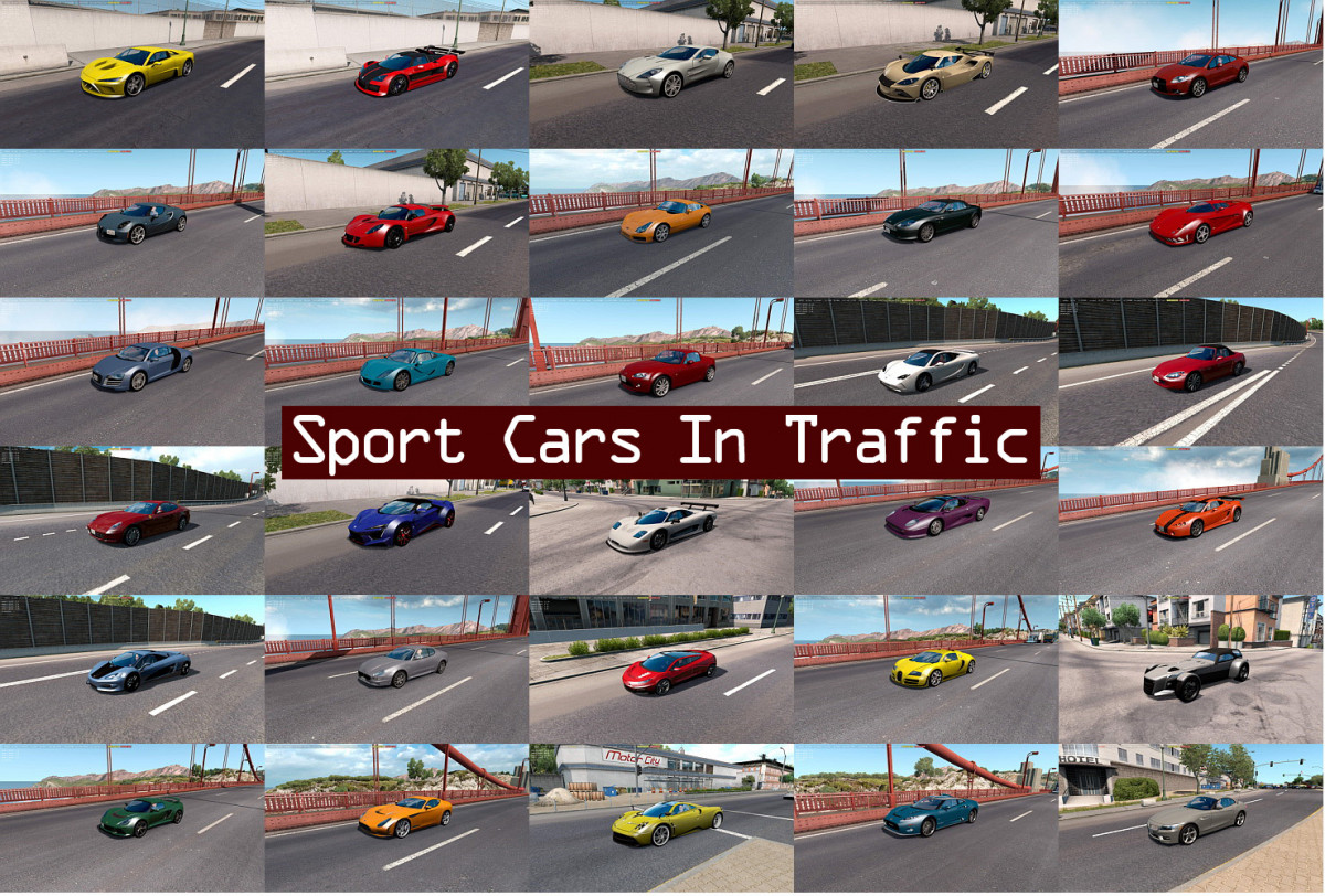 Sport Cars Traffic Pack by TrafficManiac v2.4 1.33.x - Thumbnail 1