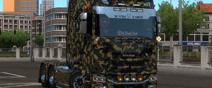Skins Tarnfarben (Camouflage) Skins für alle LKWs 1.33.x Eurotruck Simulator mod