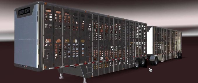 Trailer LIVESTOCK PINGA UPDATED 1.33.X American Truck Simulator mod