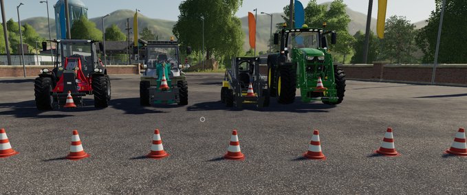 Sonstige Anbaugeräte beweglicher Verkehrsleitkegel / Pylon Landwirtschafts Simulator mod