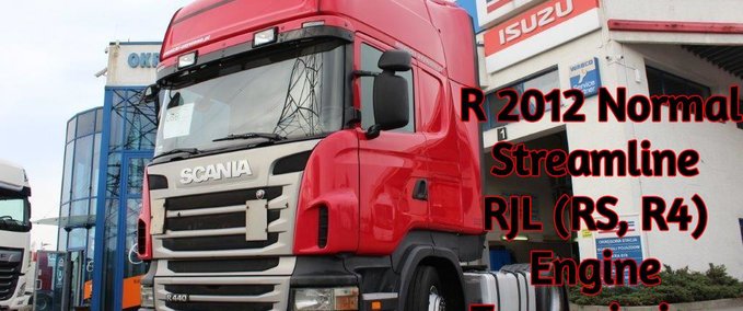 Scania SCANIA R 2012, STREAMLINE & RJL( R4, RS) Motoren, Übersetzungen und neue Treibstofftanks v1.0 Eurotruck Simulator mod
