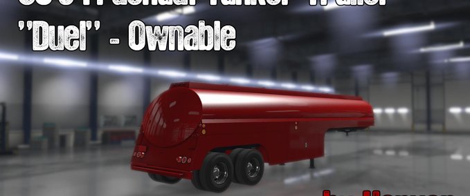 Trailer Ownable 50s Fruehauf Tanker Trailer - Duel (1.33.x) American Truck Simulator mod