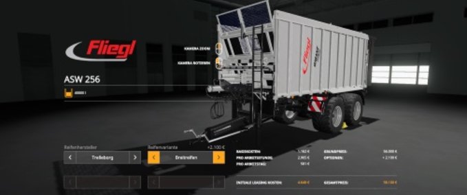Tandem [FBM Team] Fliegl ASW 256 Landwirtschafts Simulator mod
