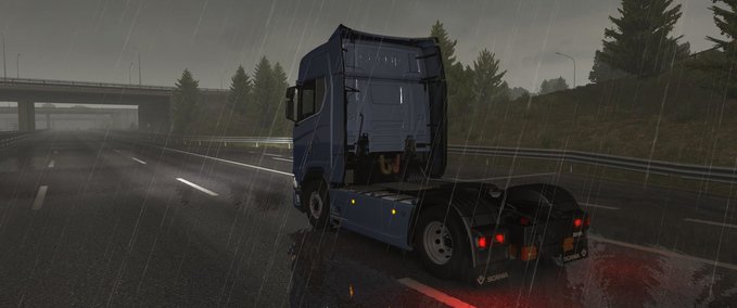 Sonstige Verbesserte Regentropfentexturen 1.33.x Eurotruck Simulator mod