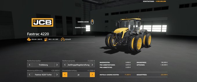 JCB JCB Fastrac 4220 + Landwirtschafts Simulator mod
