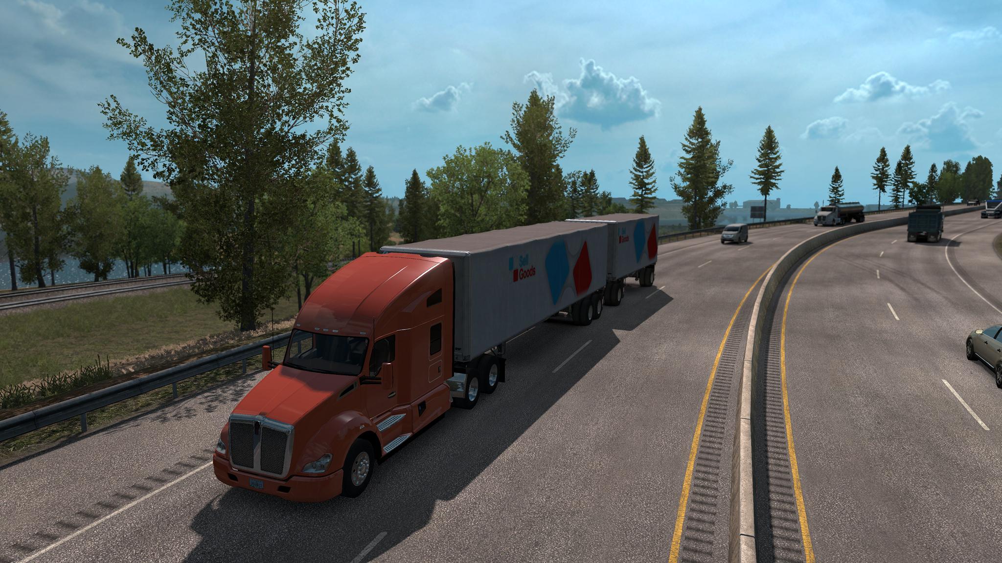 [ATS] MULTIPLE TRAILERS IN TRAFFIC V3.1 1.33.X thumbnail 10